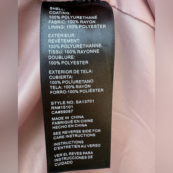 Sanctuary Faux Leather Blazer Jacket Corset Back Tie Pink Women’s XS - Picture 10 of 16